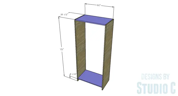 DIY Furniture Plans to Build a Rustic Pantry Cabinet - Cabinet Frame