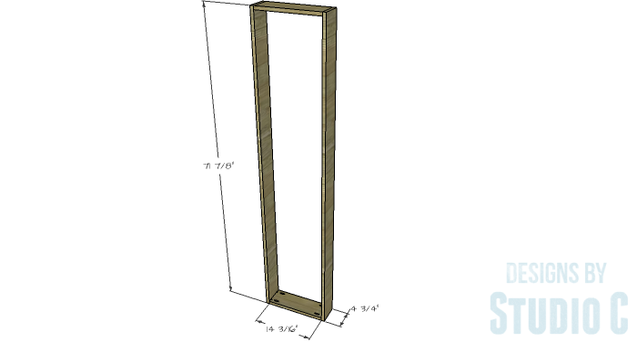 DIY Furniture Plans to Build a Rustic Pantry Cabinet - Door 1