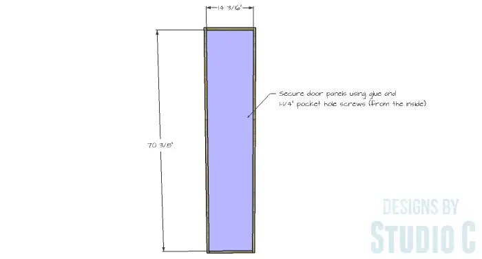 DIY Furniture Plans to Build a Rustic Pantry Cabinet - Door 2