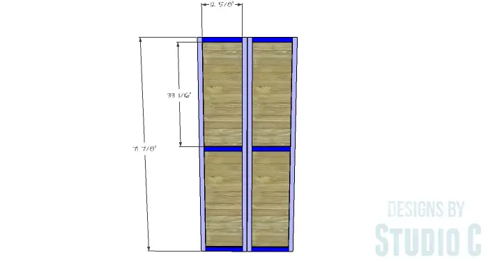 DIY Furniture Plans to Build a Rustic Pantry Cabinet - Face Frames